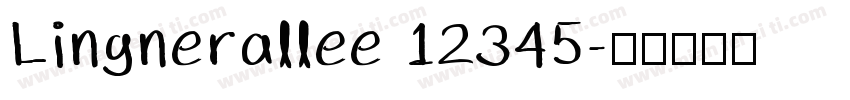 Lingnerallee 12345字体转换